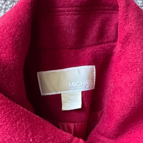 MICHAEL Michael Kors Red Trench Coat - Picture 2 of 5